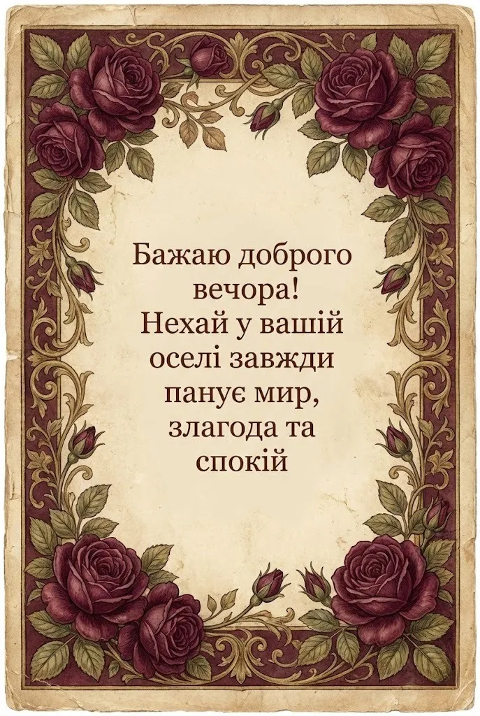 Доброго вечора: найкращі картинки українською для затишного відпочинку та гарного настрою