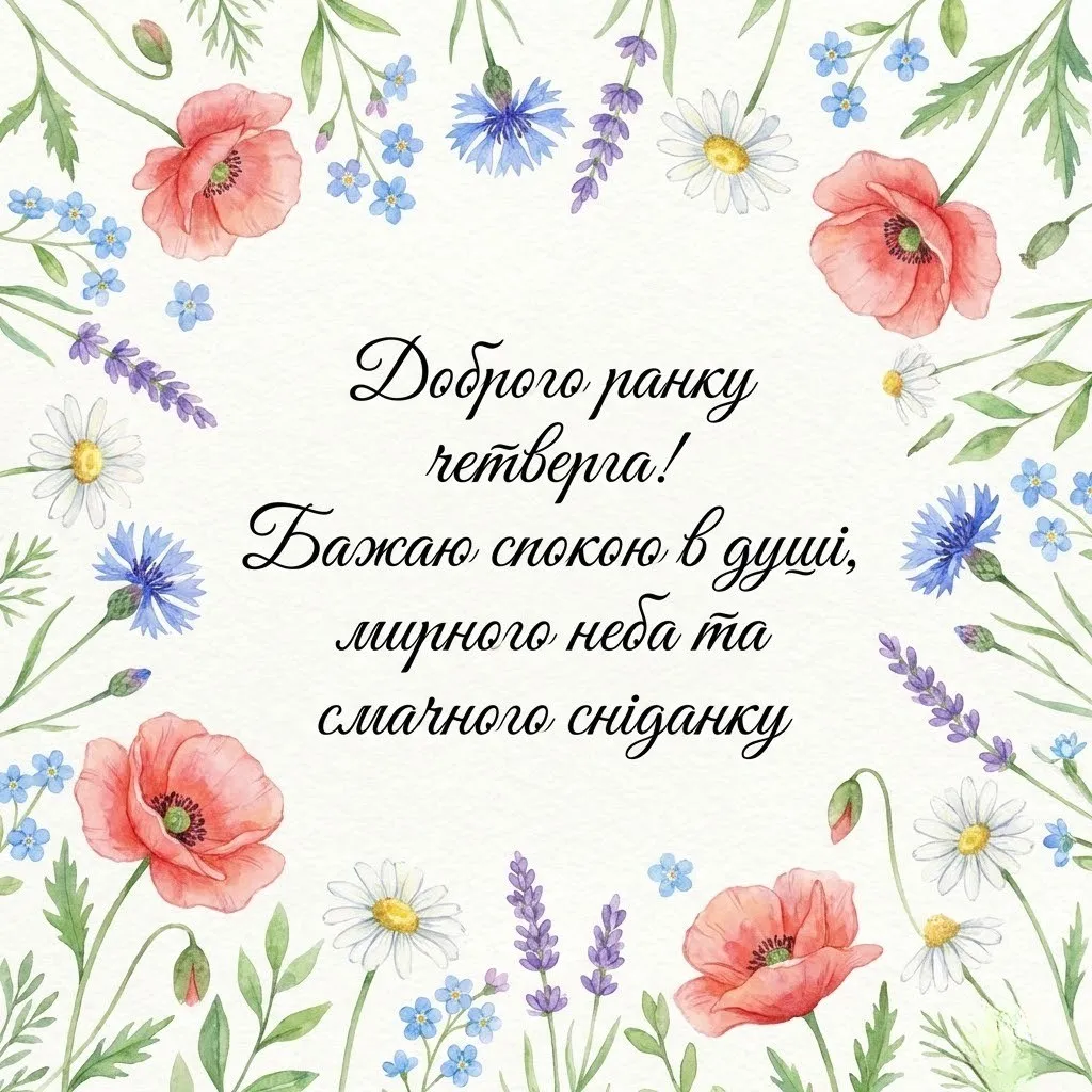 Доброго ранку четверга: найкрасивіші картинки та душевні листівки для гарного настрою