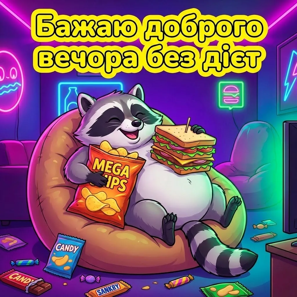 Прикольні картинки доброго вечора: яскраві листівки та побажання для гарного відпочинку