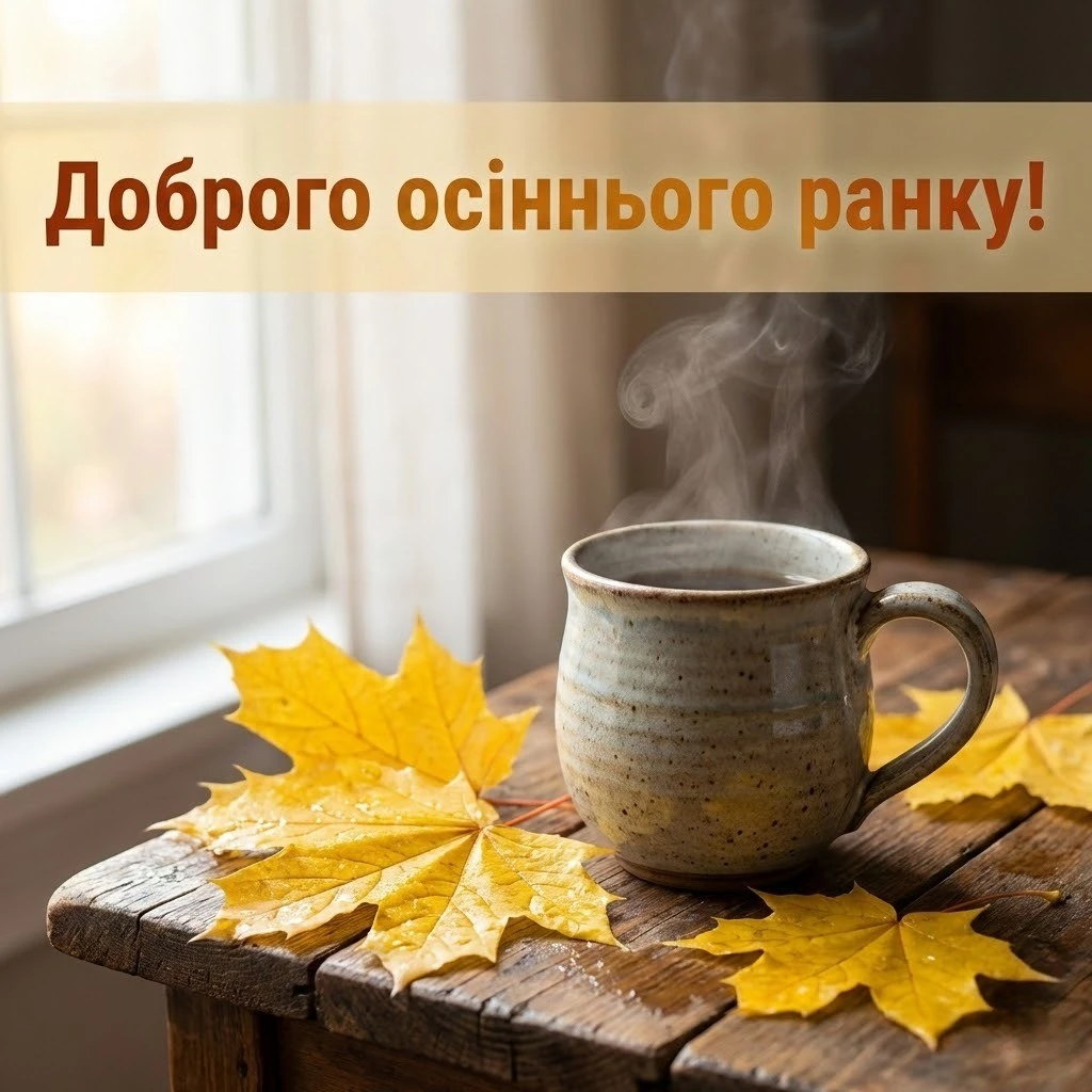 Доброго осіннього ранку: найкращі картинки та затишні листівки для гарного настрою