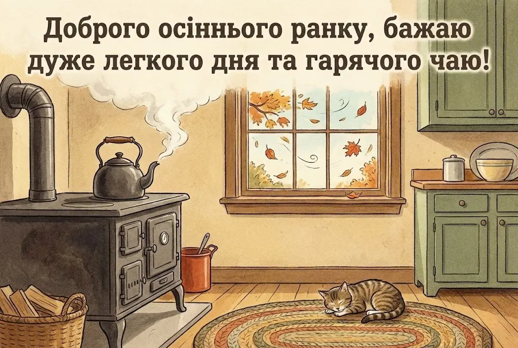 Доброго осіннього ранку: найкращі картинки та затишні листівки для гарного настрою