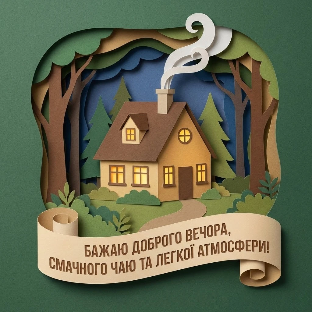 Доброго вечора, гарного відпочинку та добірка душевних листівок для вашого затишку