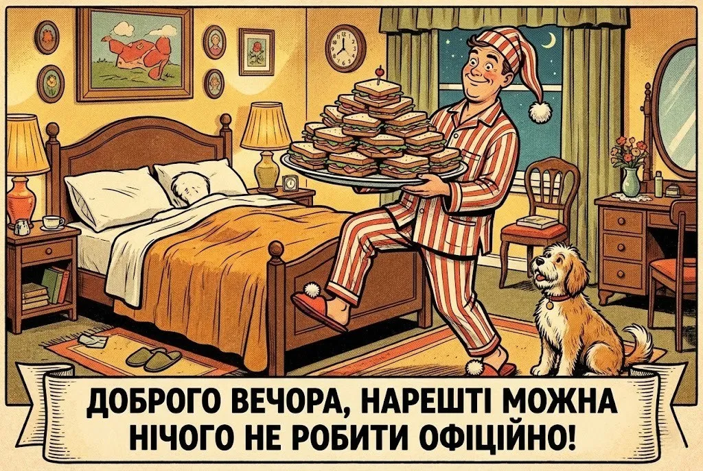 Доброго вечора, гарного відпочинку та добірка душевних листівок для вашого затишку