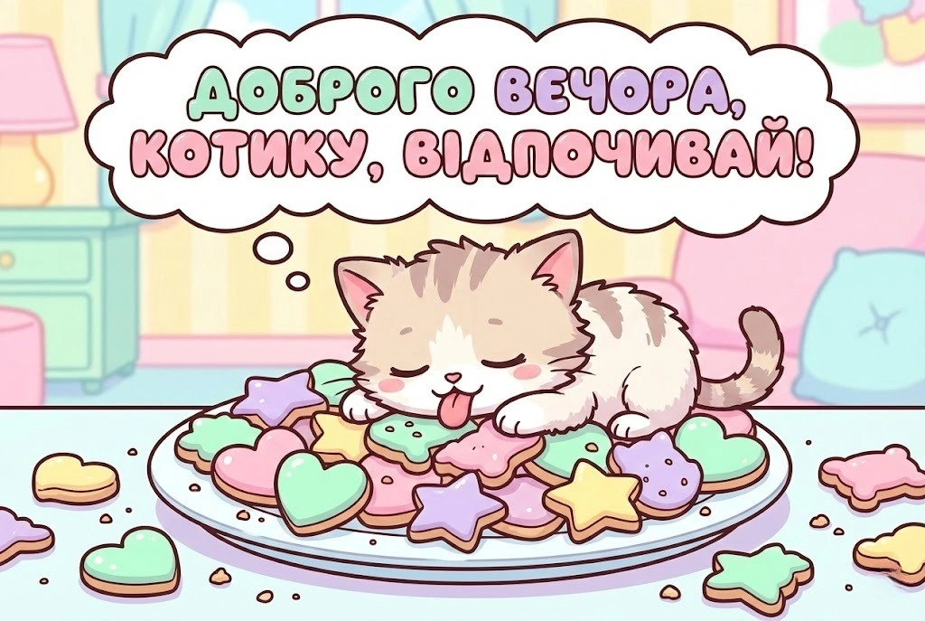 Доброго вечора, гарного відпочинку та добірка душевних листівок для вашого затишку