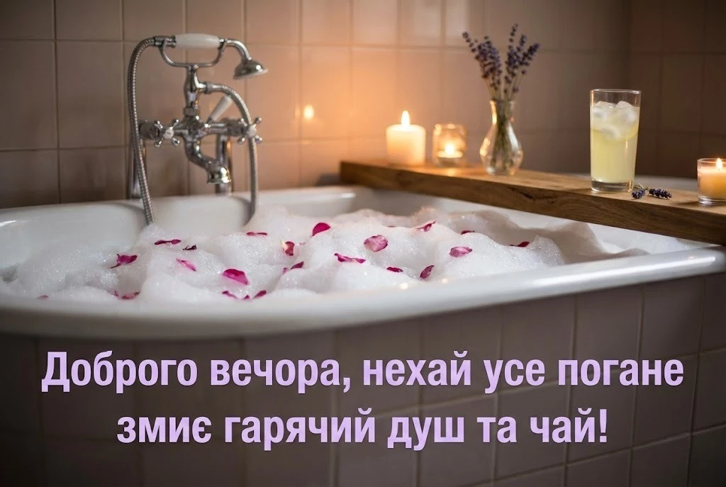 Побажання доброго вечора на українській мові: найкращі картинки та душевні листівки для затишку