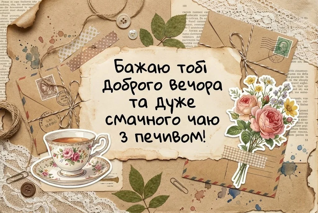 Побажання доброго вечора на українській мові: найкращі картинки та душевні листівки для затишку