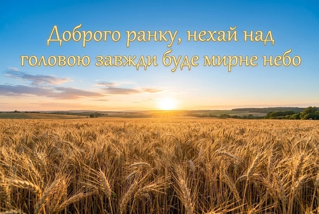 Доброго ранку та мирного неба над головою: надихаючі картинки та щирі побажання для близьких