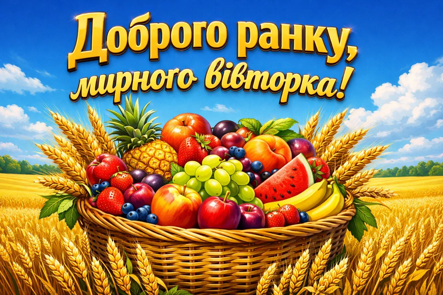 Доброго ранку, мирного вівторка: душевні картинки та щирі побажання
