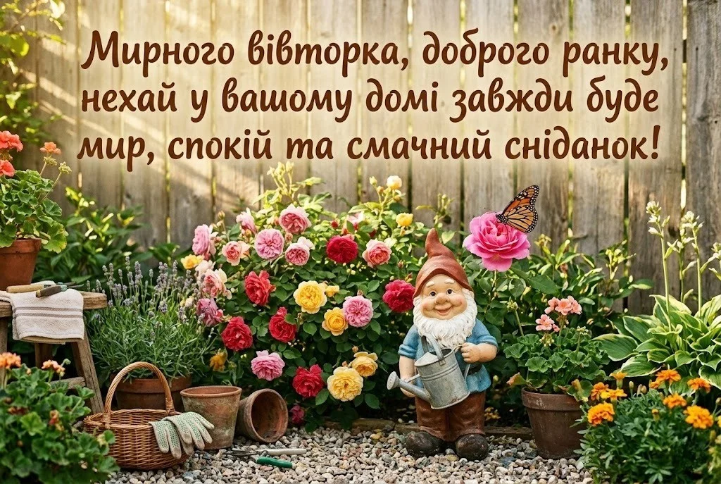 Доброго ранку, мирного вівторка: душевні картинки та щирі побажання