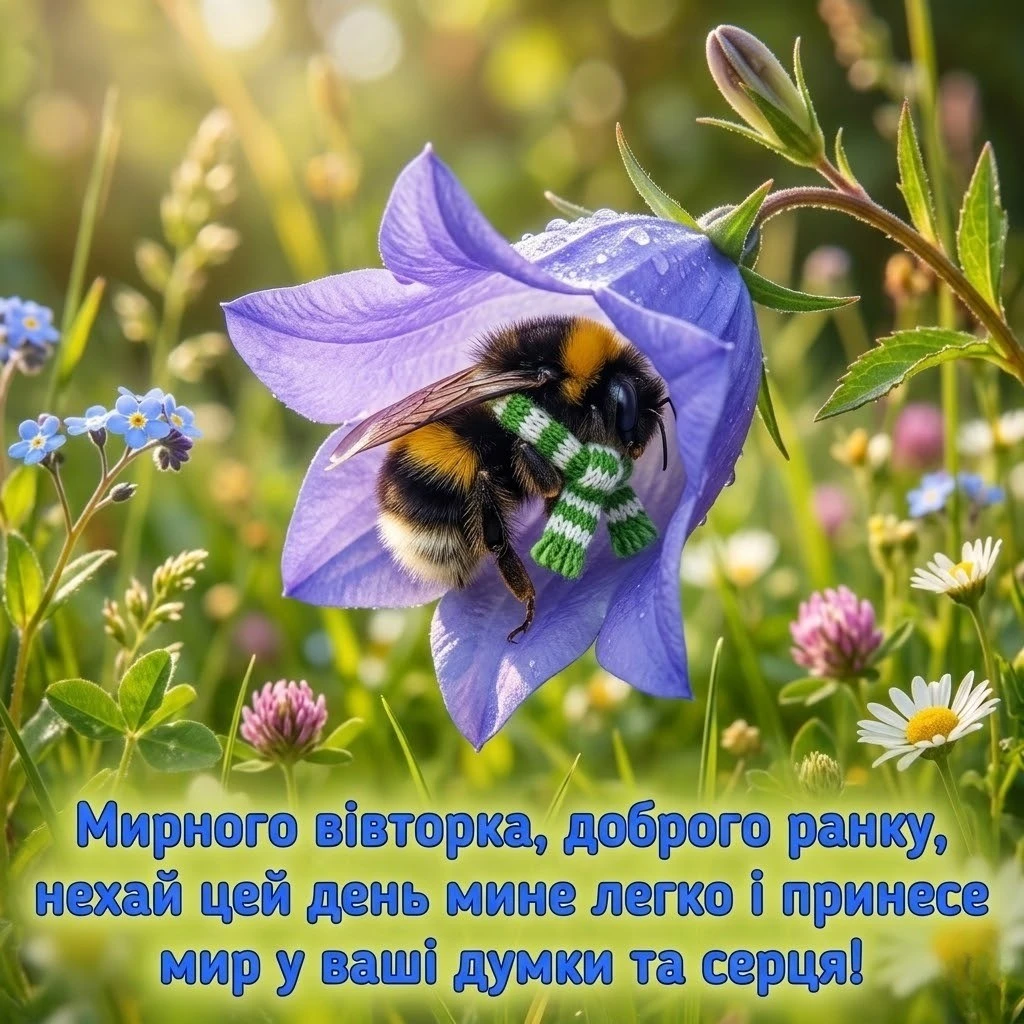 Доброго ранку, мирного вівторка: душевні картинки та щирі побажання