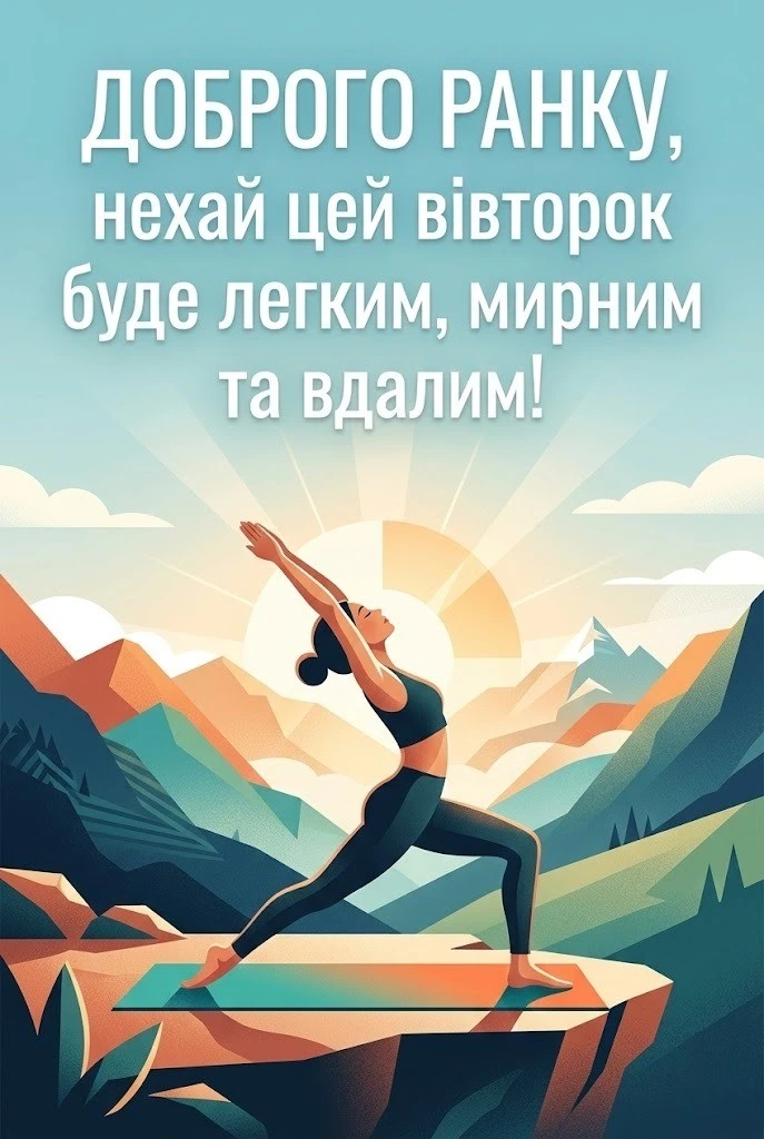 Доброго ранку, мирного вівторка: душевні картинки та щирі побажання
