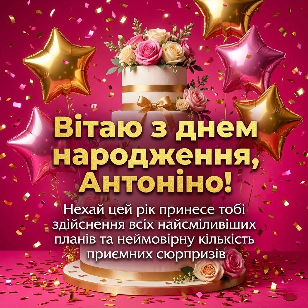 Щирі слова для Антоніни: як привітати іменинницю вдома та на роботі