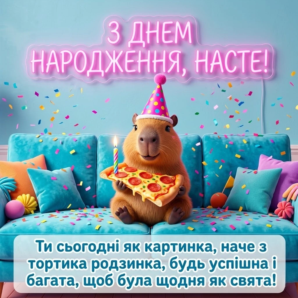 З днем народження, Настуню! Побажання успіху, краси та гармонії