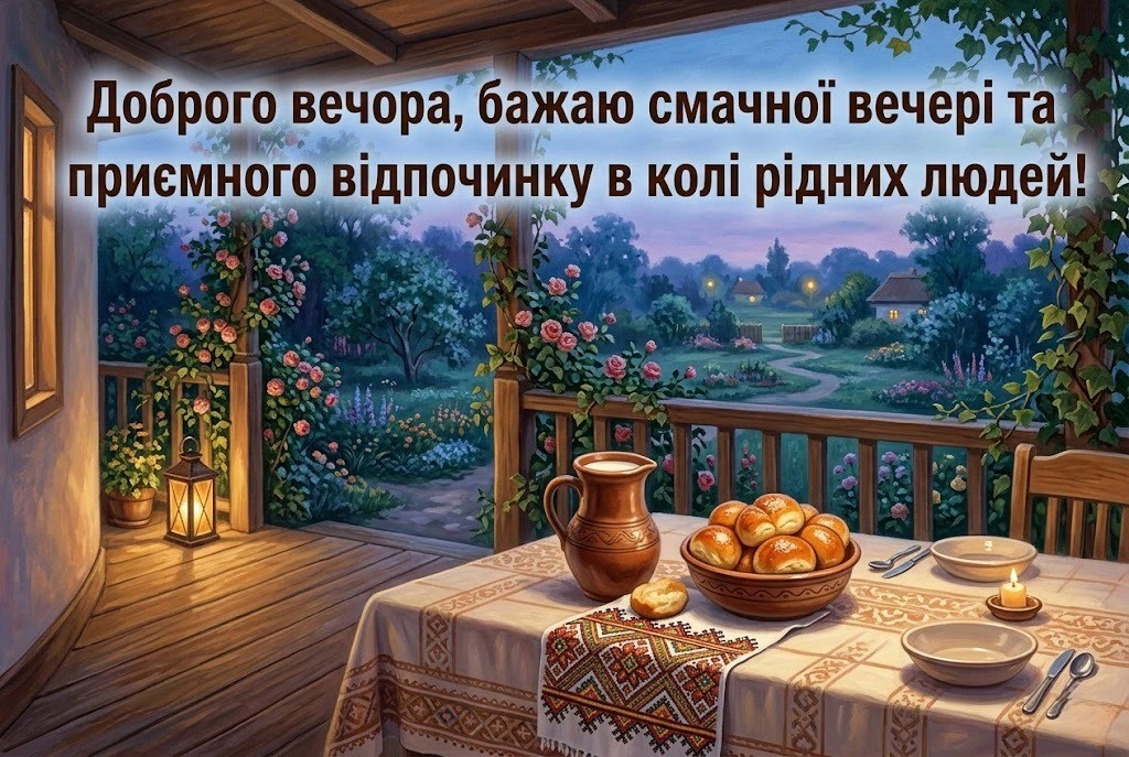 Доброго вечора, ми з України: затишні листівки та картинки, які можна скачати для душевного настрою