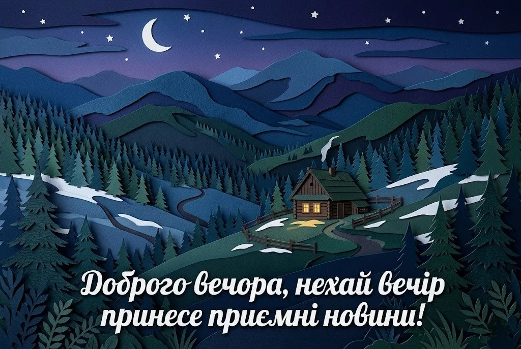 Доброго вечора, ми з України: затишні листівки та картинки, які можна скачати для душевного настрою