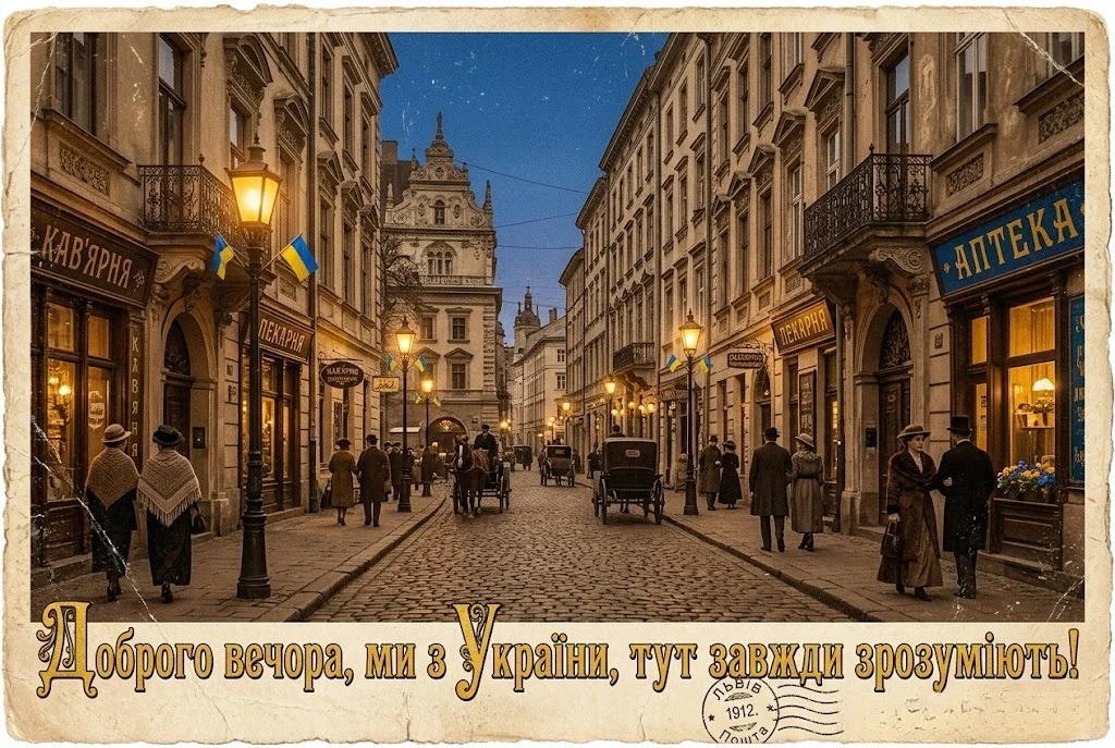 Доброго вечора, ми з України: затишні листівки та картинки, які можна скачати для душевного настрою