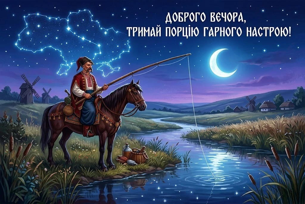 Доброго вечора, ми з України: затишні листівки та картинки, які можна скачати для душевного настрою