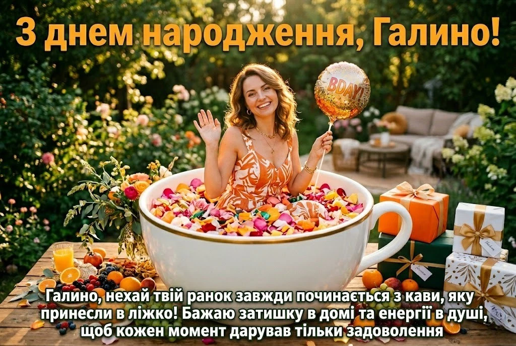 З днем народження, Галино! Щирі побажання та красиві картинки для іменинниці