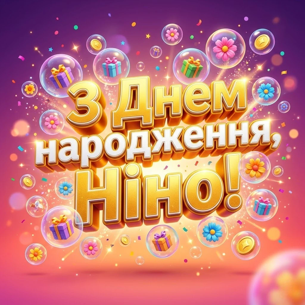 Привітання для Ніни з днем народження: від душі, для колег та друзів