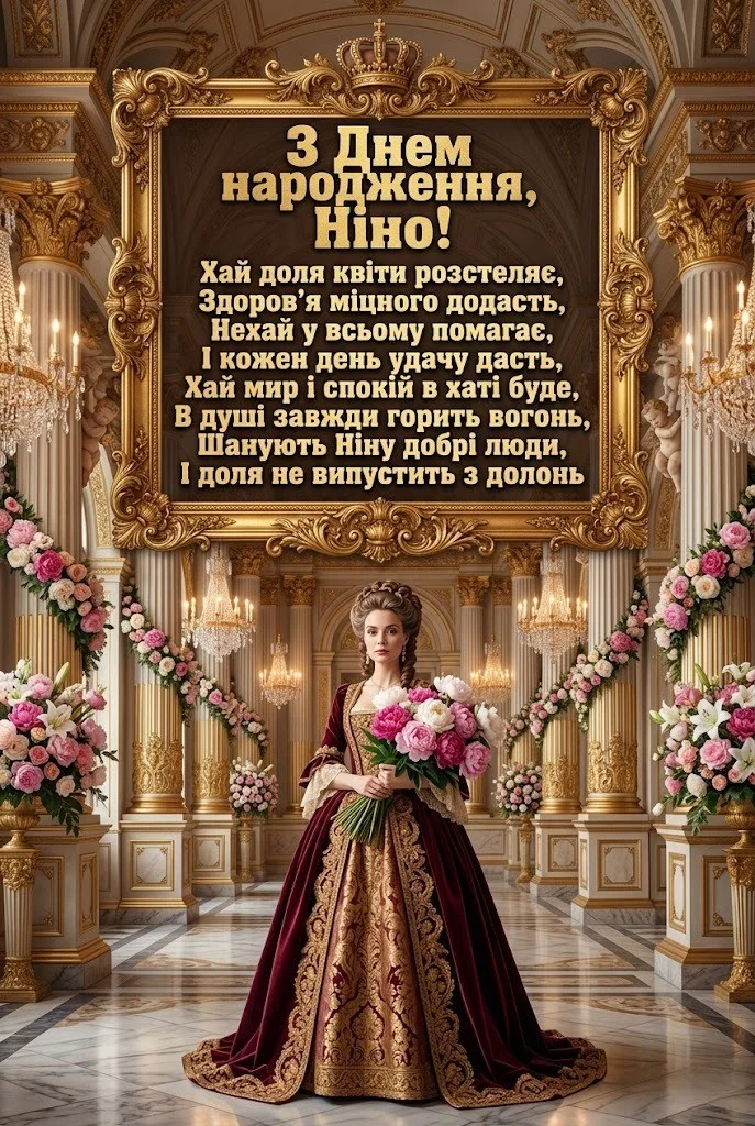 Привітання для Ніни з днем народження: від душі, для колег та друзів