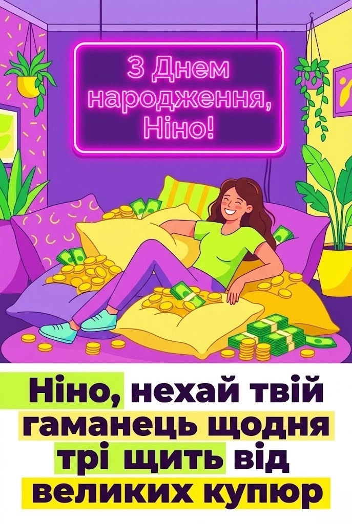 Привітання для Ніни з днем народження: від душі, для колег та друзів