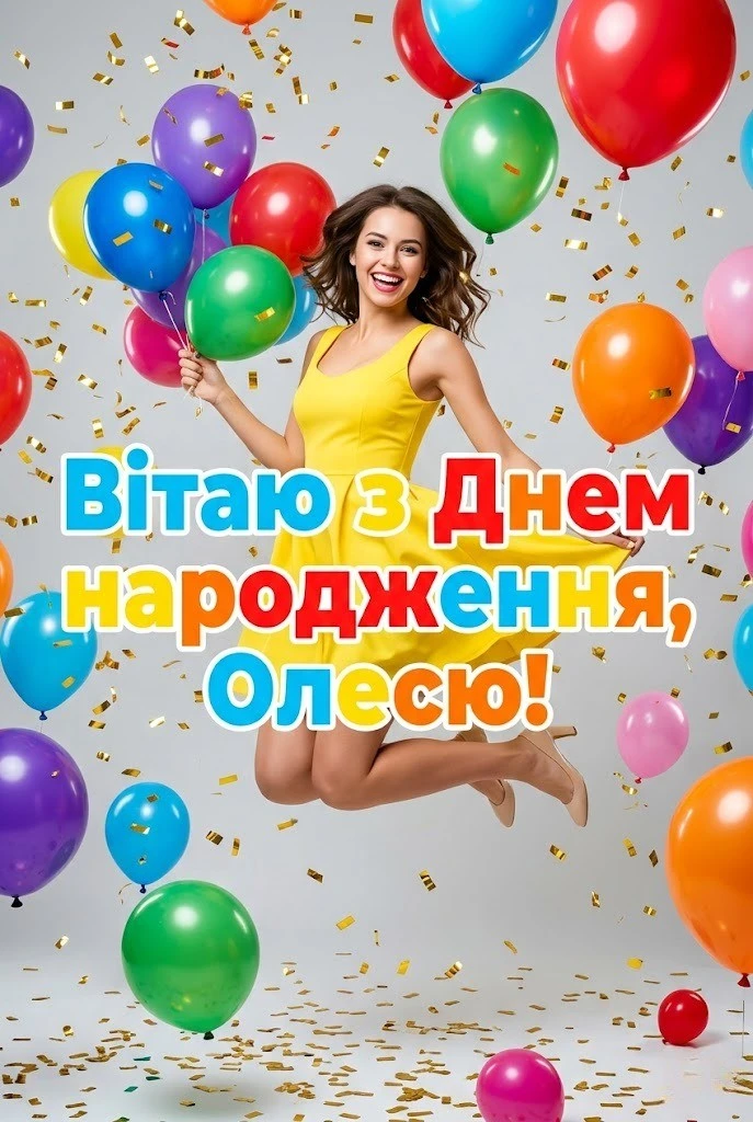 Олеся святкує: найкращі привітання з днем народження у картинках і текстах