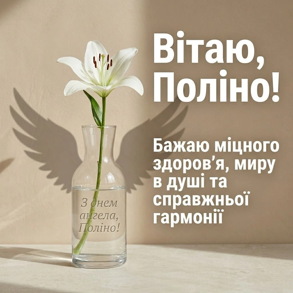З днем ангела, Поліно! Красиві побажання для душі та натхнення