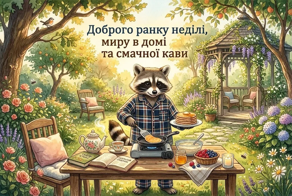 Доброго ранку неділі: картинки українською для натхнення та душевного відпочинку