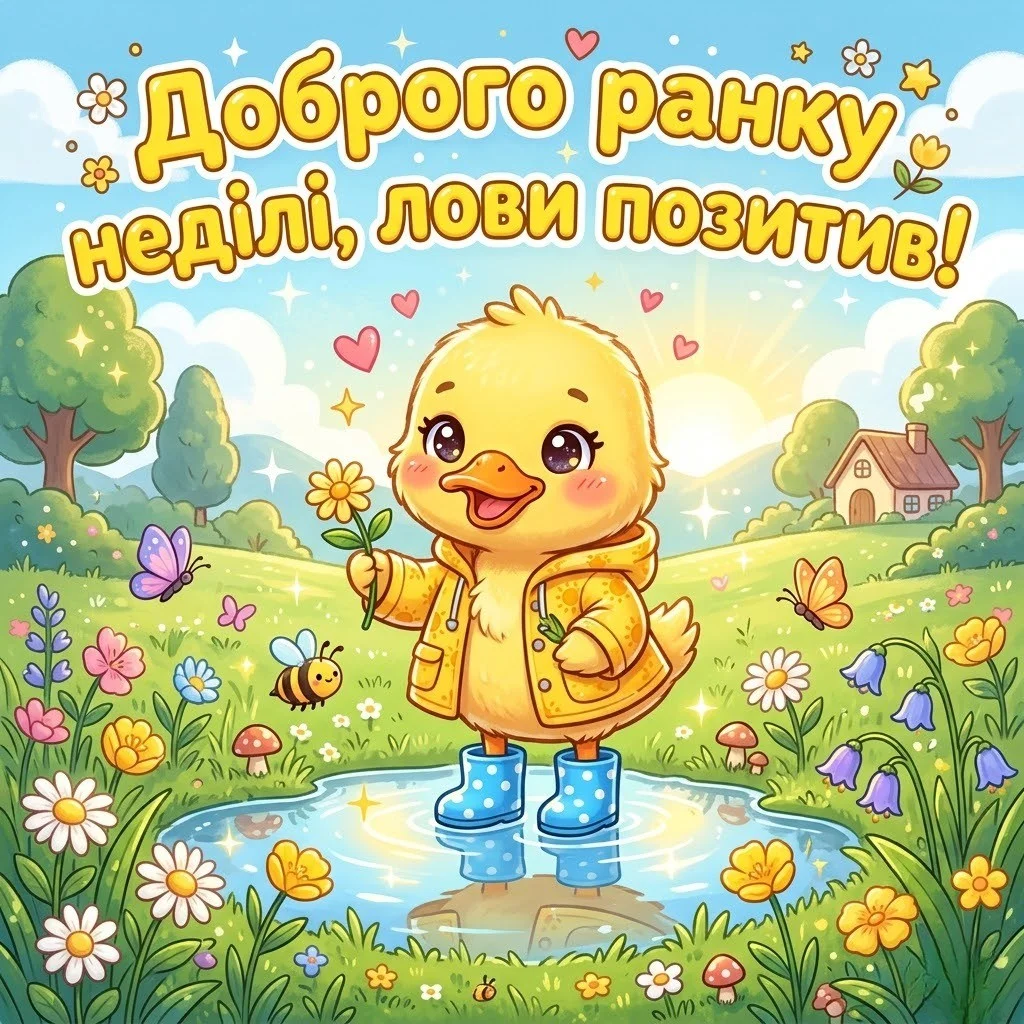 Доброго ранку неділі: картинки українською для натхнення та душевного відпочинку