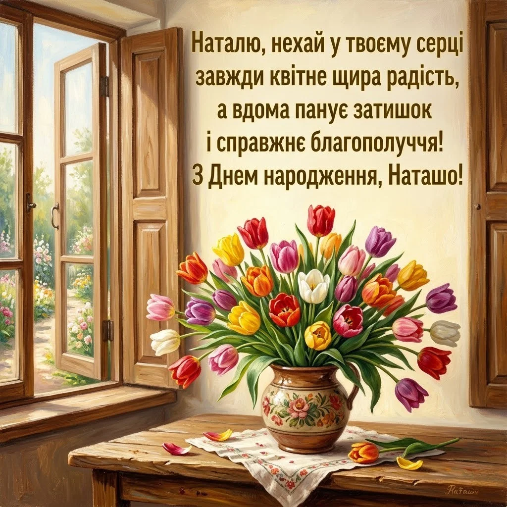 Натхненні вітання для Наталочки: оберіть ідеальні слова до свята