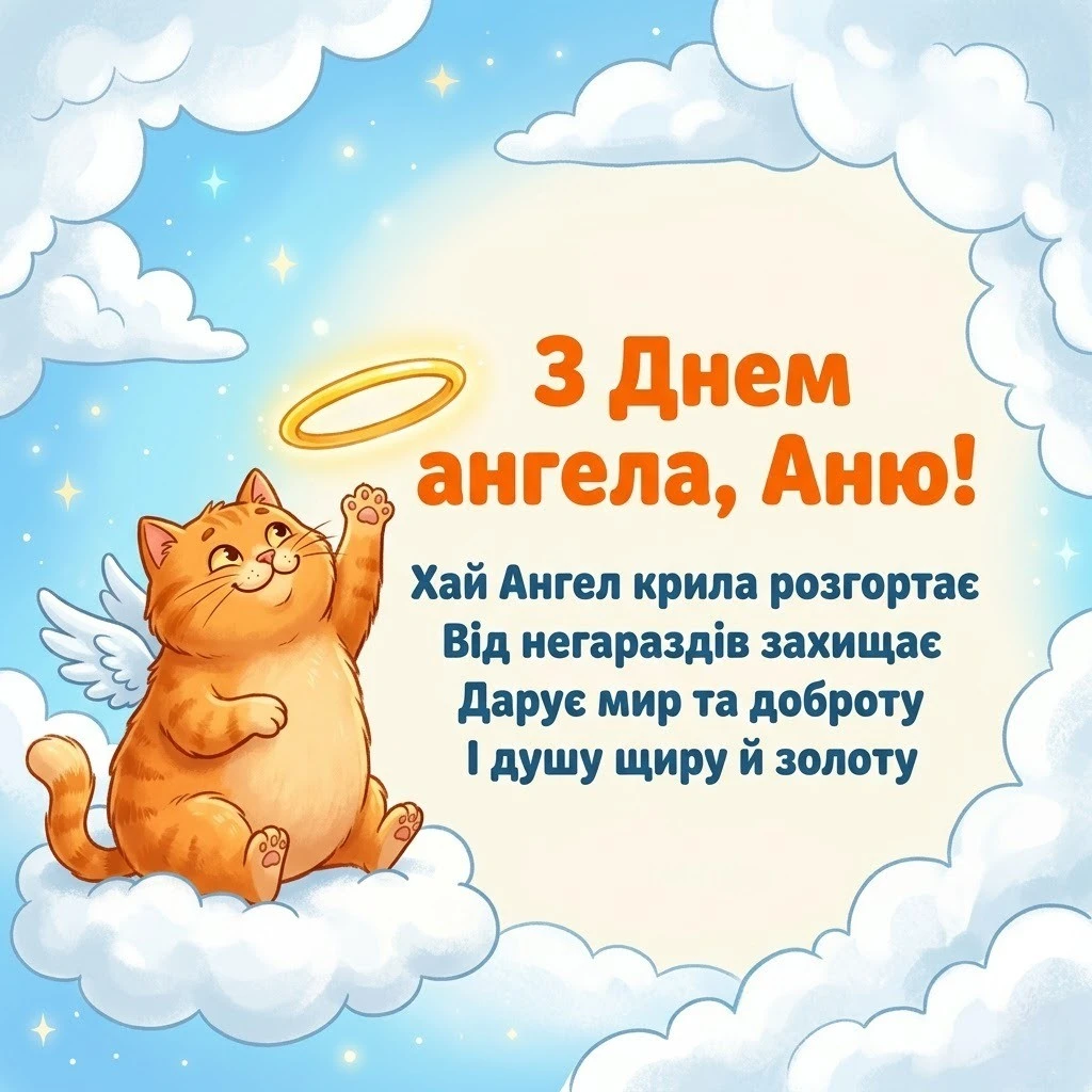 Найкращі привітання з днем ангела для Анни: щирі слова та картинки