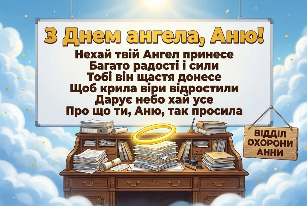 Найкращі привітання з днем ангела для Анни: щирі слова та картинки
