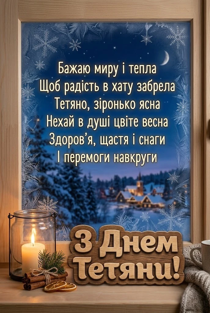 Тетянин день: зворушливі слова, що торкаються самого серця