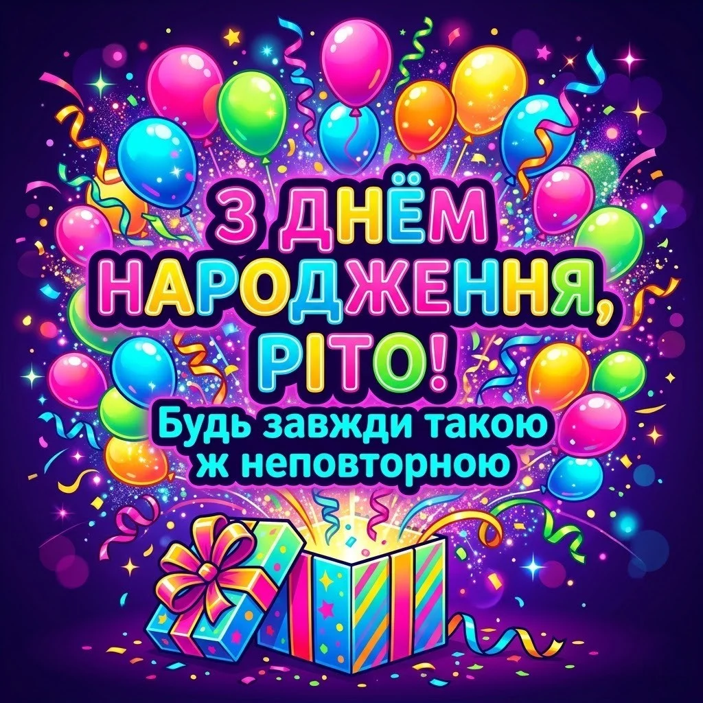 З днем народження, Ріта: найтепліші побажання та яскраві листівки