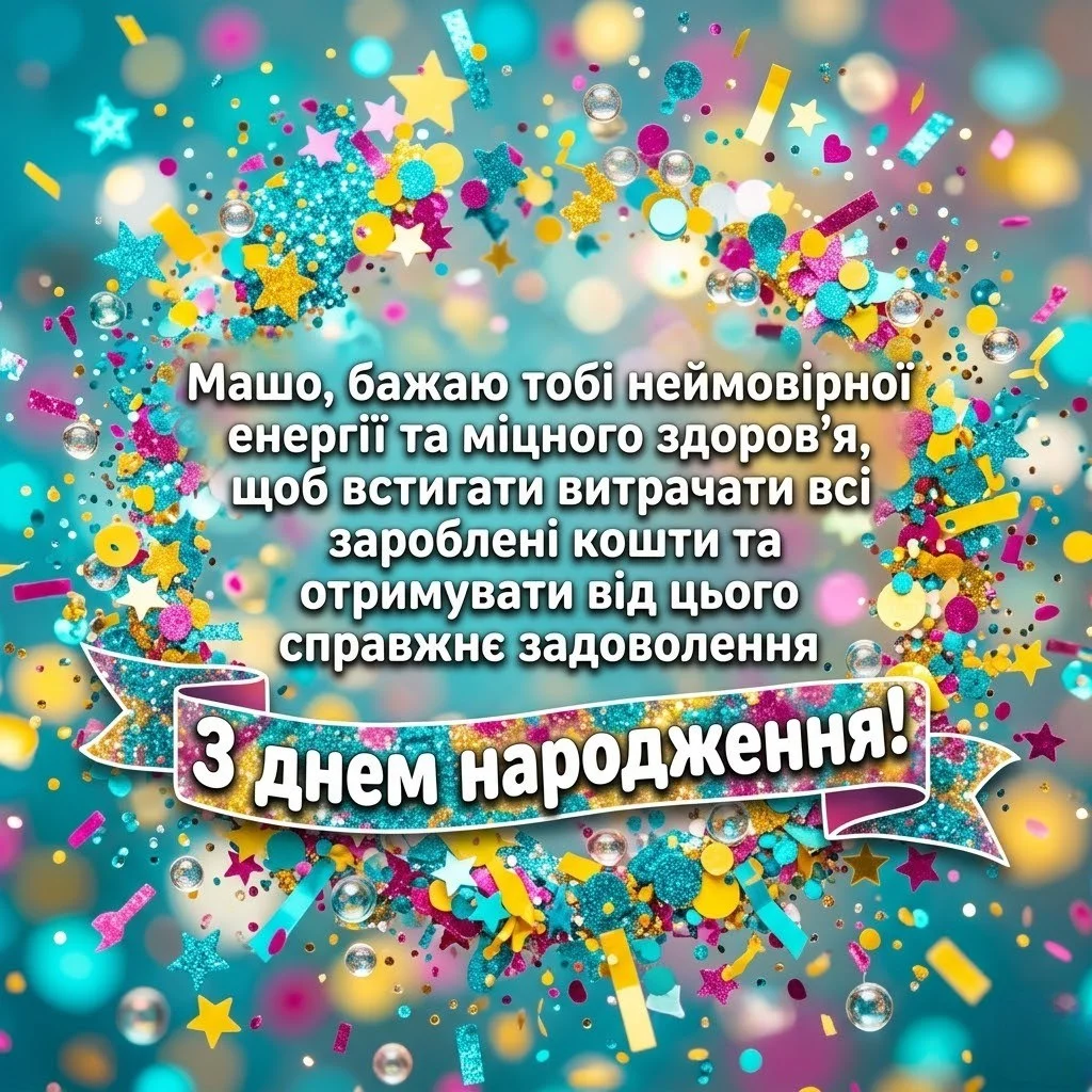 З днем народження, Машуню: зворушливі слова від серця