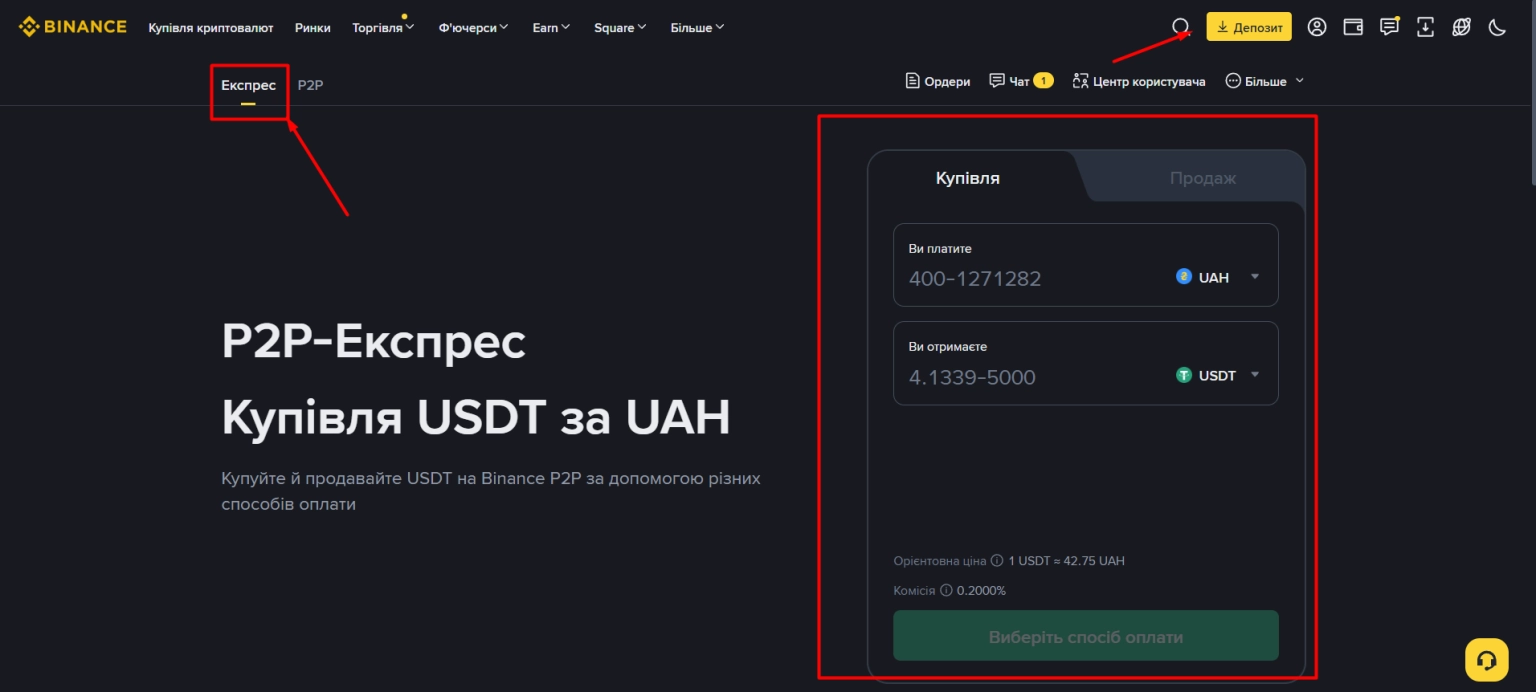 Покрокова інструкція: поповнення Binance з картки через P2P та шлюзи