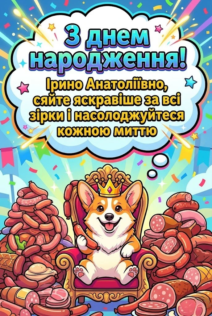 Ірина Анатоліївна, з днем народження: вітання, що зігрівають серце