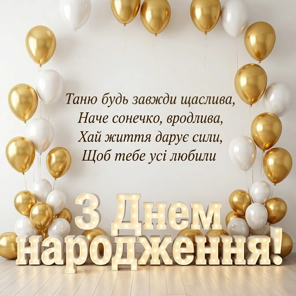 Особливі слова для Тетяни у день її народження: від серця до серця
