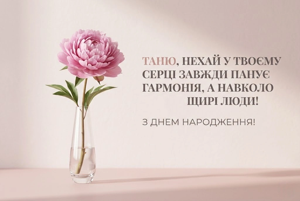 Особливі слова для Тетяни у день її народження: від серця до серця