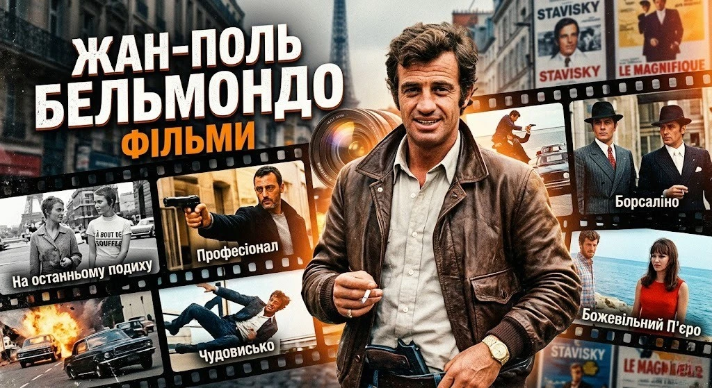Усі культові фільми Жан-Поля Бельмондо в одному списку