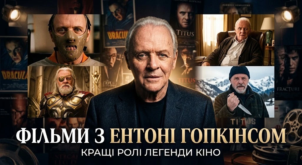 Топ фільмів з Ентоні Гопкінсом для домашнього перегляду